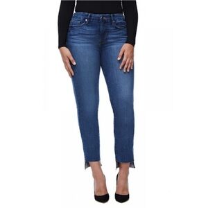 Good American Step Hem Straight Leg Jeans Dark Wash Size 4/27